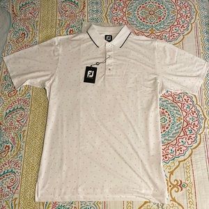 Footjoy Golf Shirt size XL White and light Purple. NWT